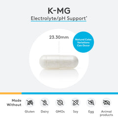Front view of XYMOGEN K-Mg Citrate bottle