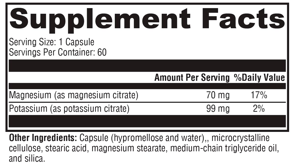 Diagram illustrating muscle health support from K-Mg Citrate