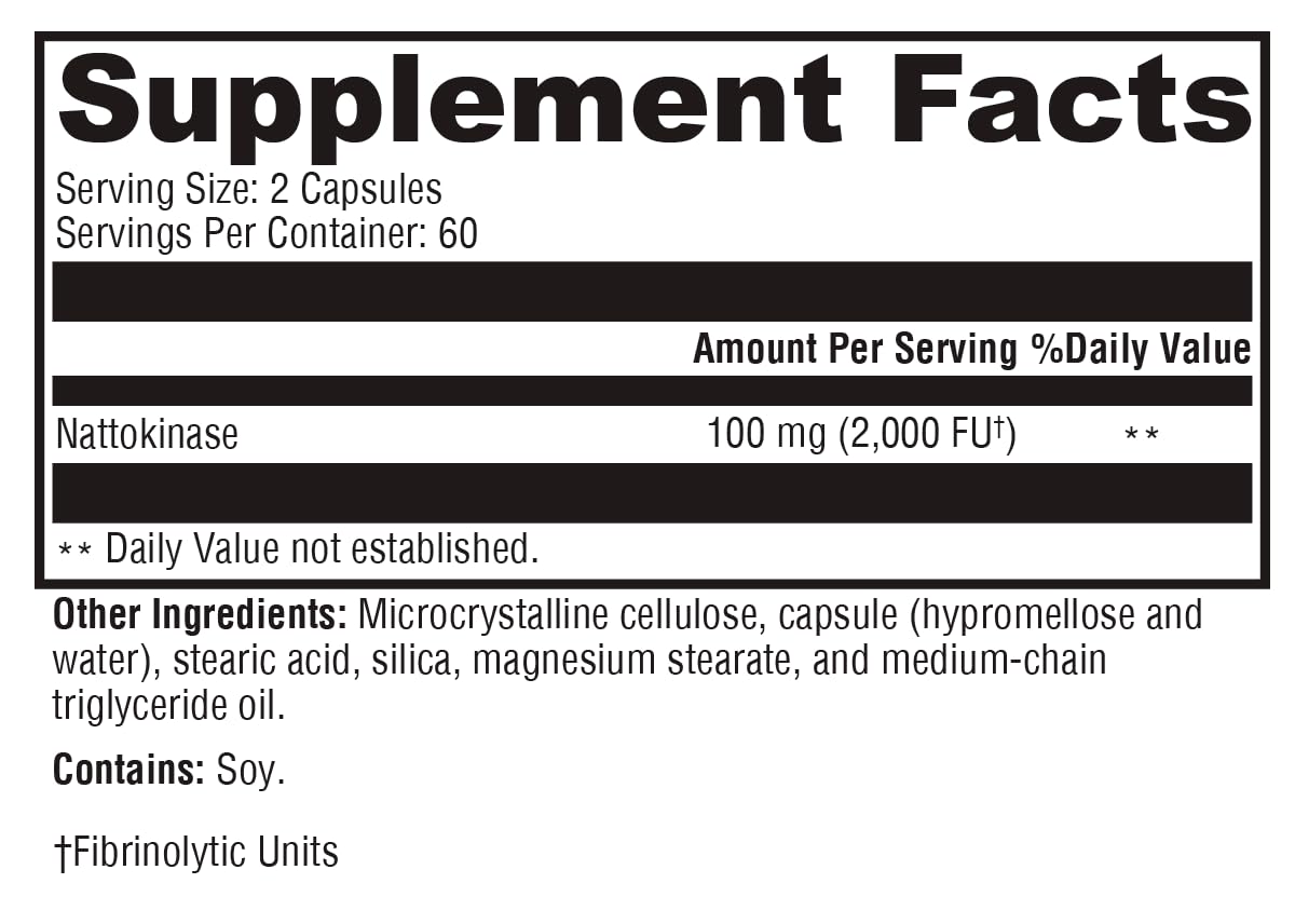 Non-GMO icon on XYMOGEN Nattokinase box