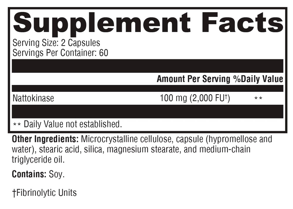Non-GMO icon on XYMOGEN Nattokinase box