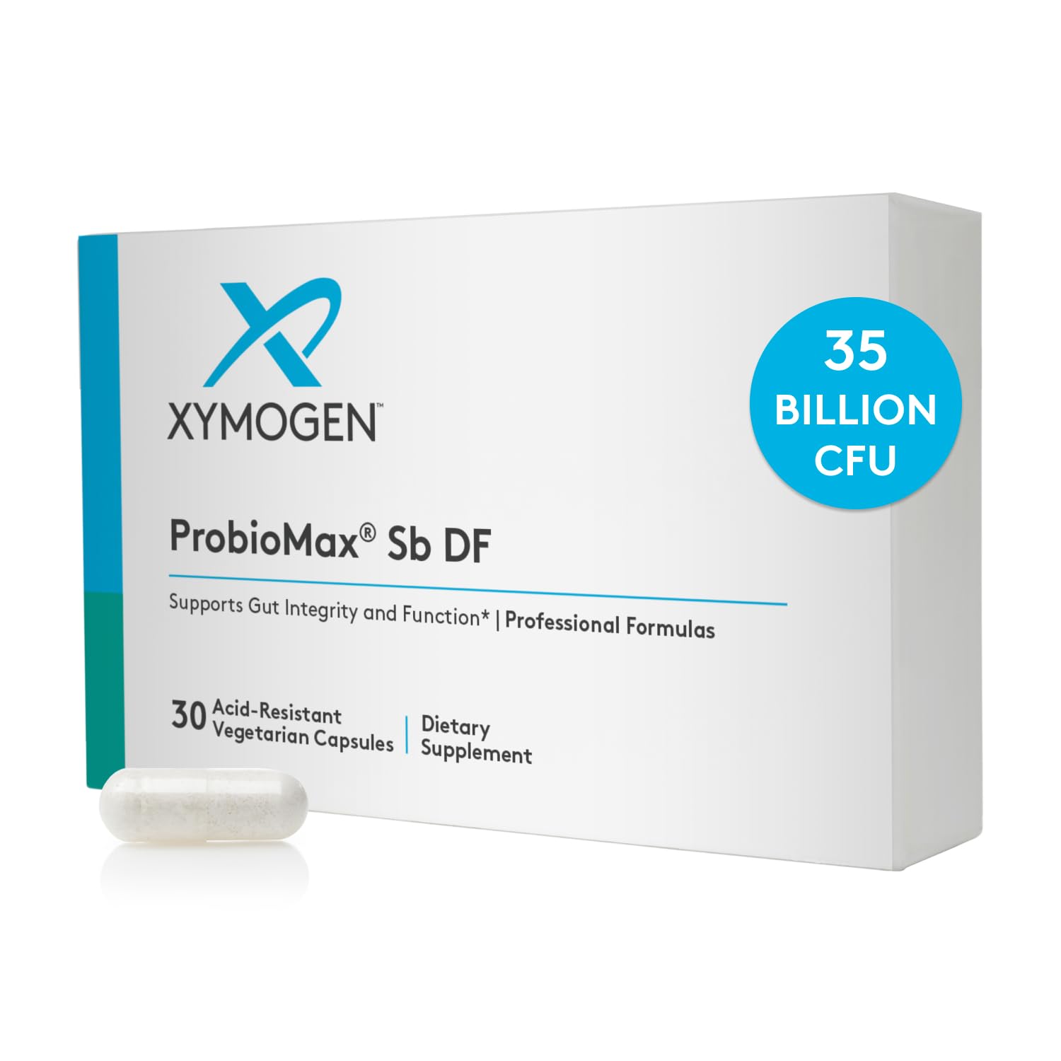 XYMOGEN ProbioMax Sb 35B probiotic bottle front label
