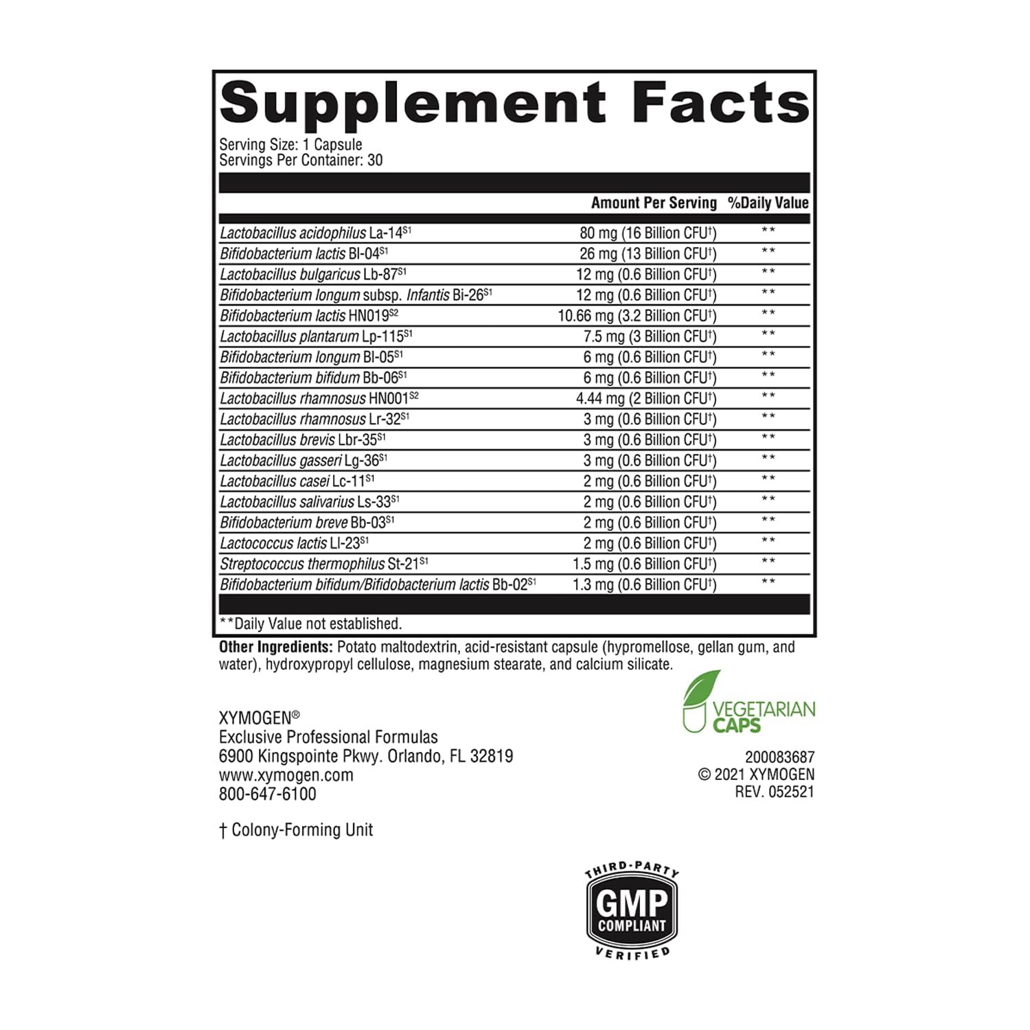 Close-up of ProbioMax Complete 45B CFU capsules