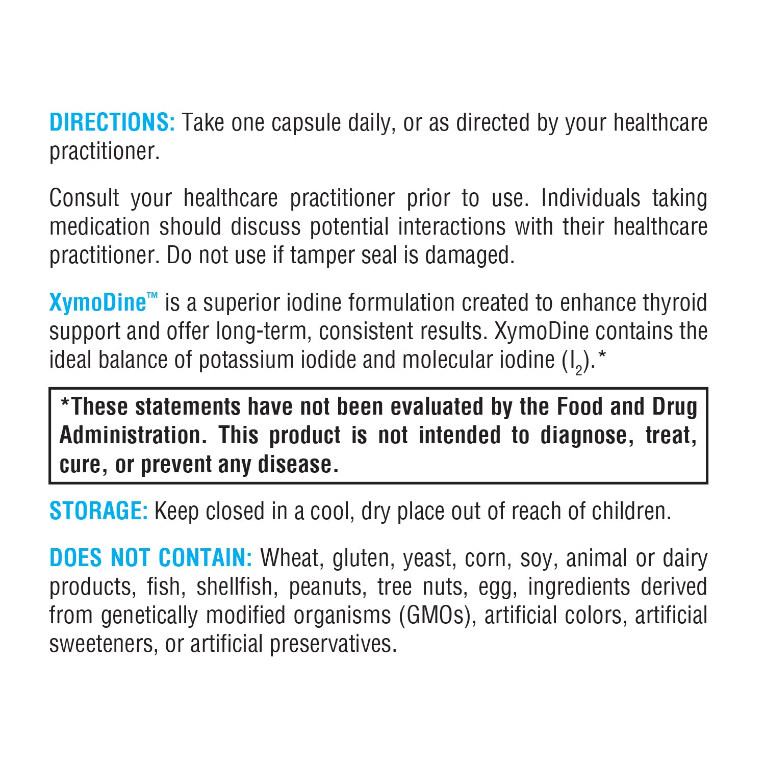 Potency graphic showing high-potency iodine balance of potassium iodide and I2