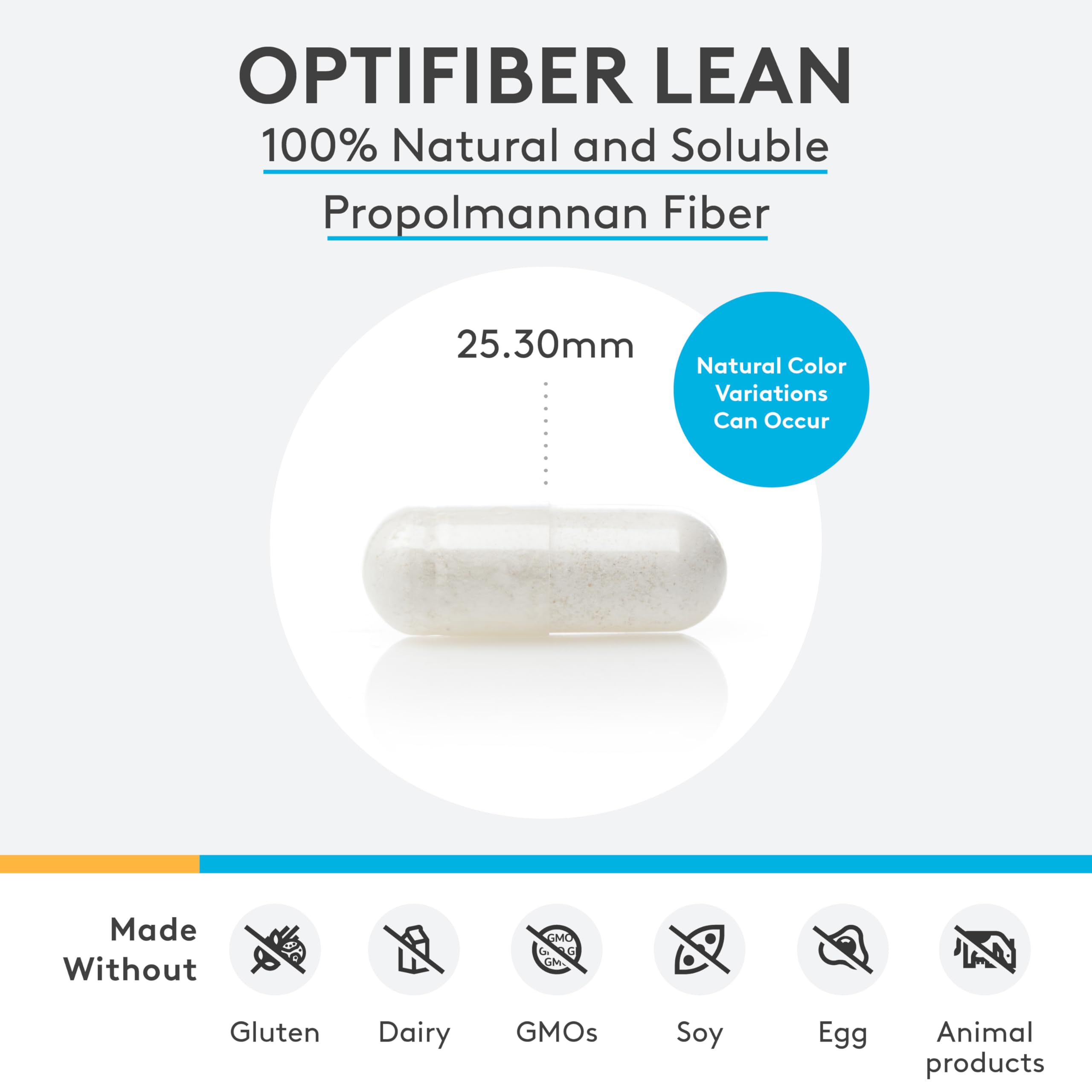 XYMOGEN OptiFiber Lean bottle back label