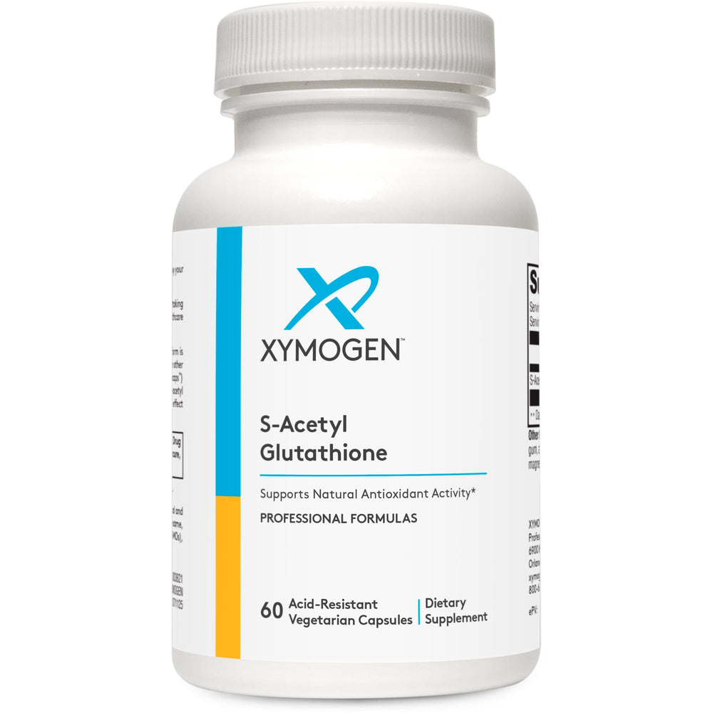 XYMOGEN S Acetyl Glutathione bottle front label