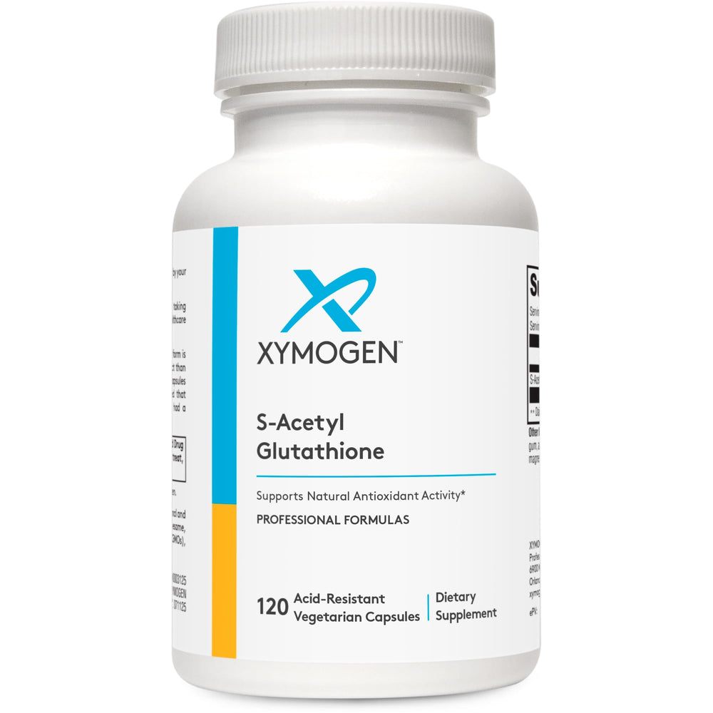 Bottle of XYMOGEN S Acetyl Glutathione 120 capsules (main image)