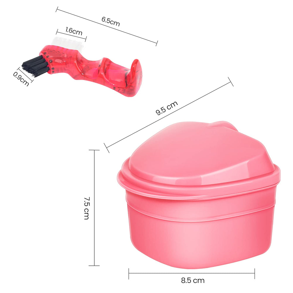 Denture Dual Heads Brush in pink