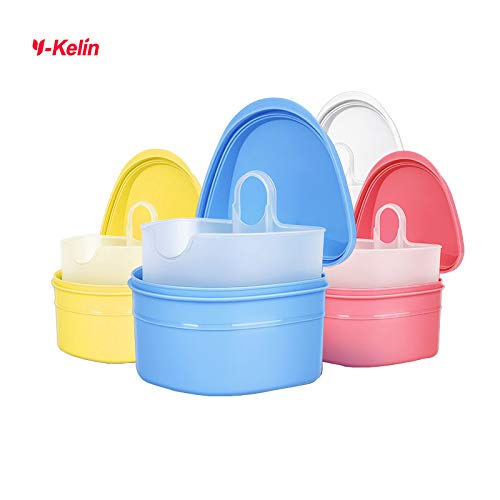 Denture brush and box with dimensions 15*3.2 cm and 9.5*8.5*7.5 cm