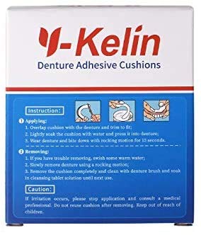 Natural seaweed-based denture cushion close-up