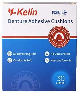 One-day hold demonstration with denture cushion