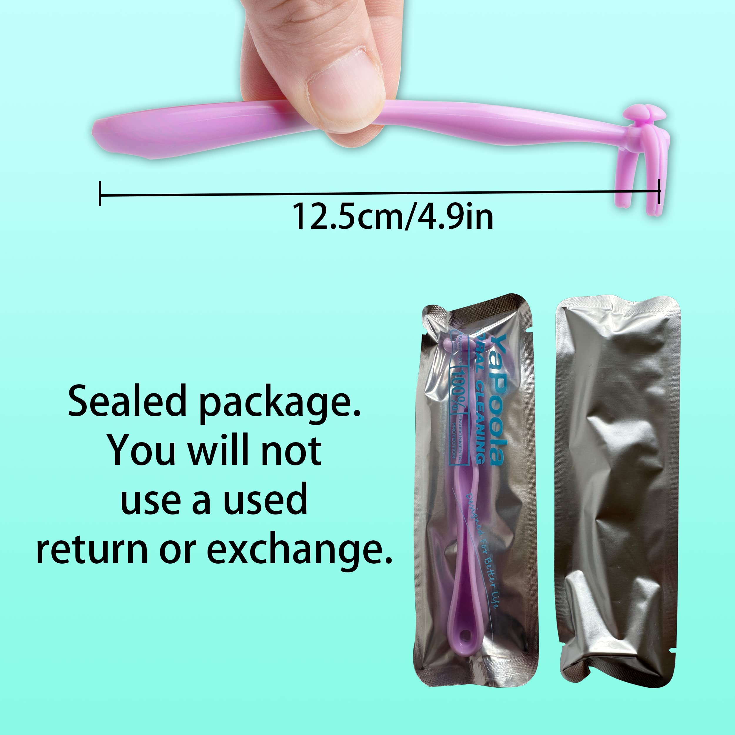 Close-up of reusable dental floss tool by YaPoola