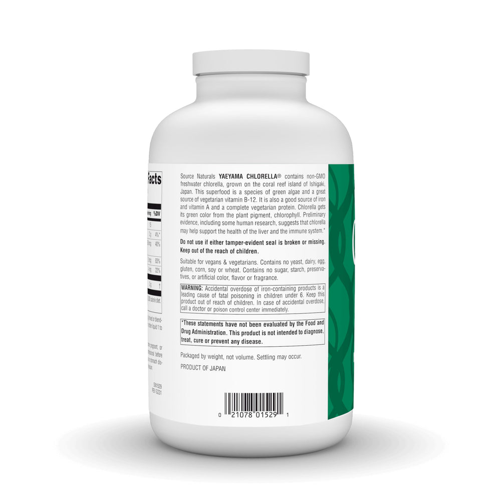 Nutrition highlights CGF vitamins minerals chlorophyll graphic