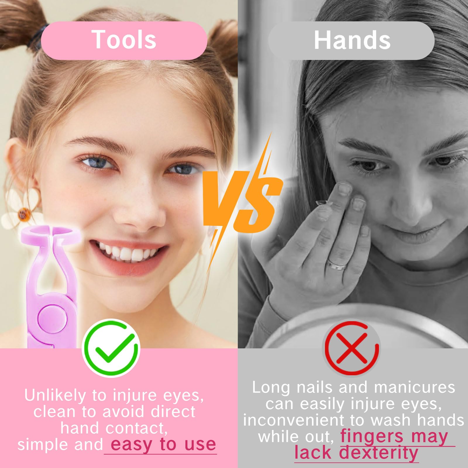 Unique contact lens sticks for insertion and removal