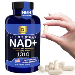 YAM Health Liposomal NAD supplement bottle label