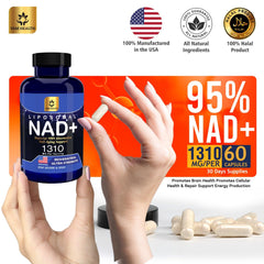 Close-up of Liposomal NAD+ capsules