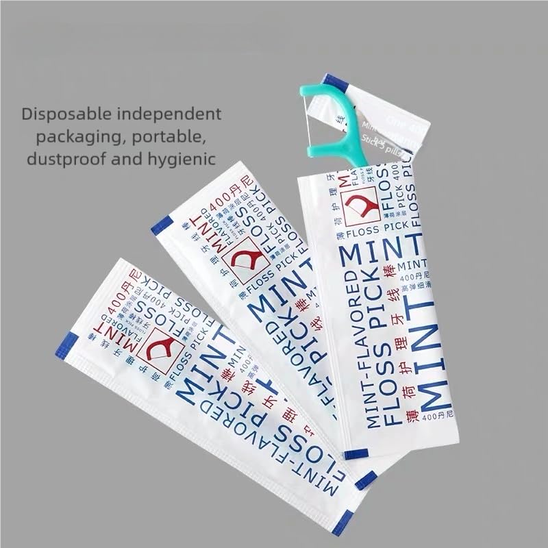 Two packs of 50 floss sticks each