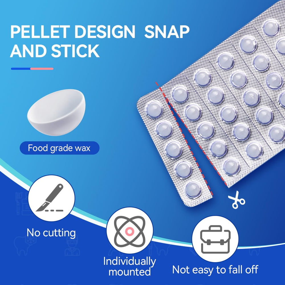 Individually wrapped wax pellets for hygiene