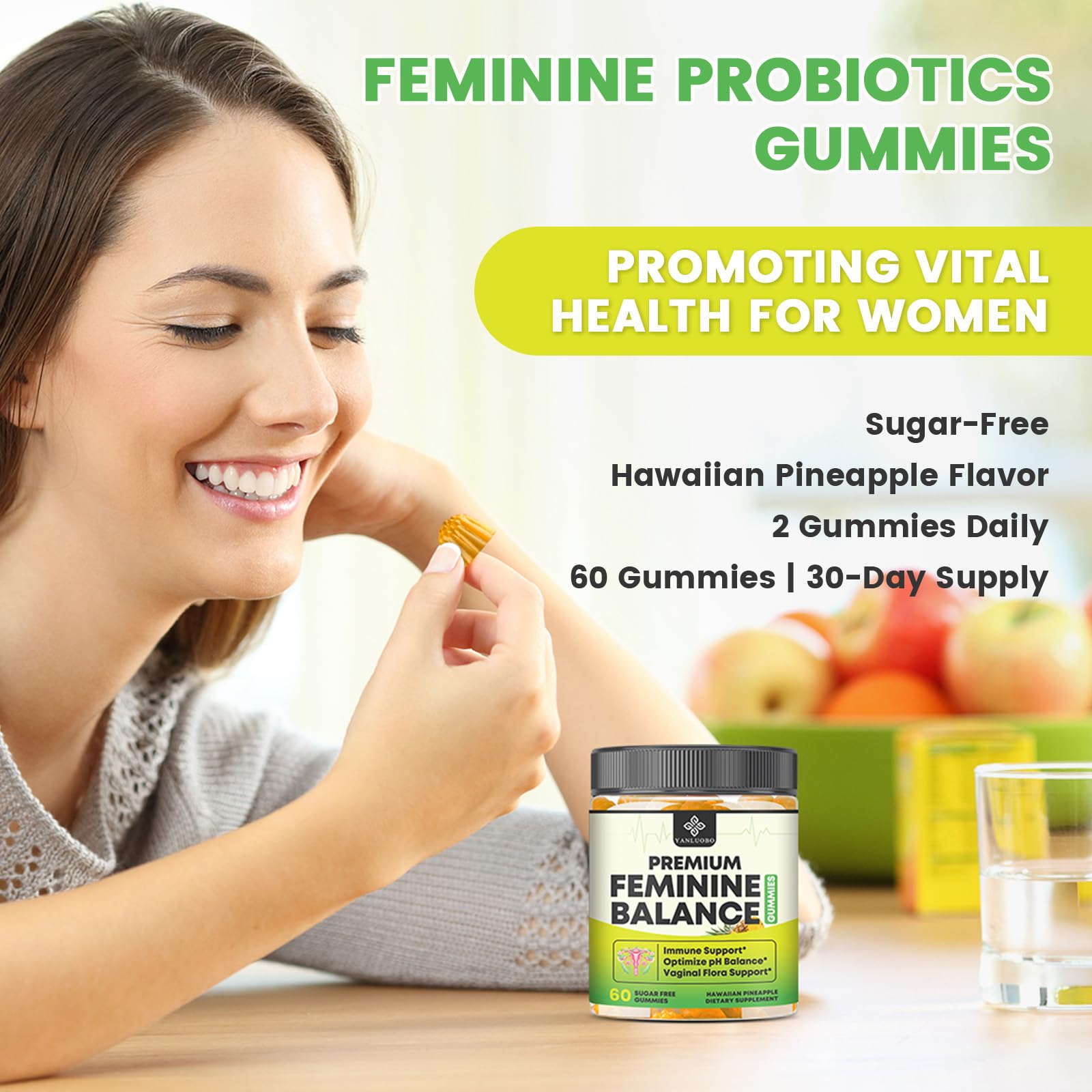 Vegan, gluten-free, sugar-free formula label