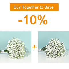 White baby’s breath artificial flowers bulk - 28 stems