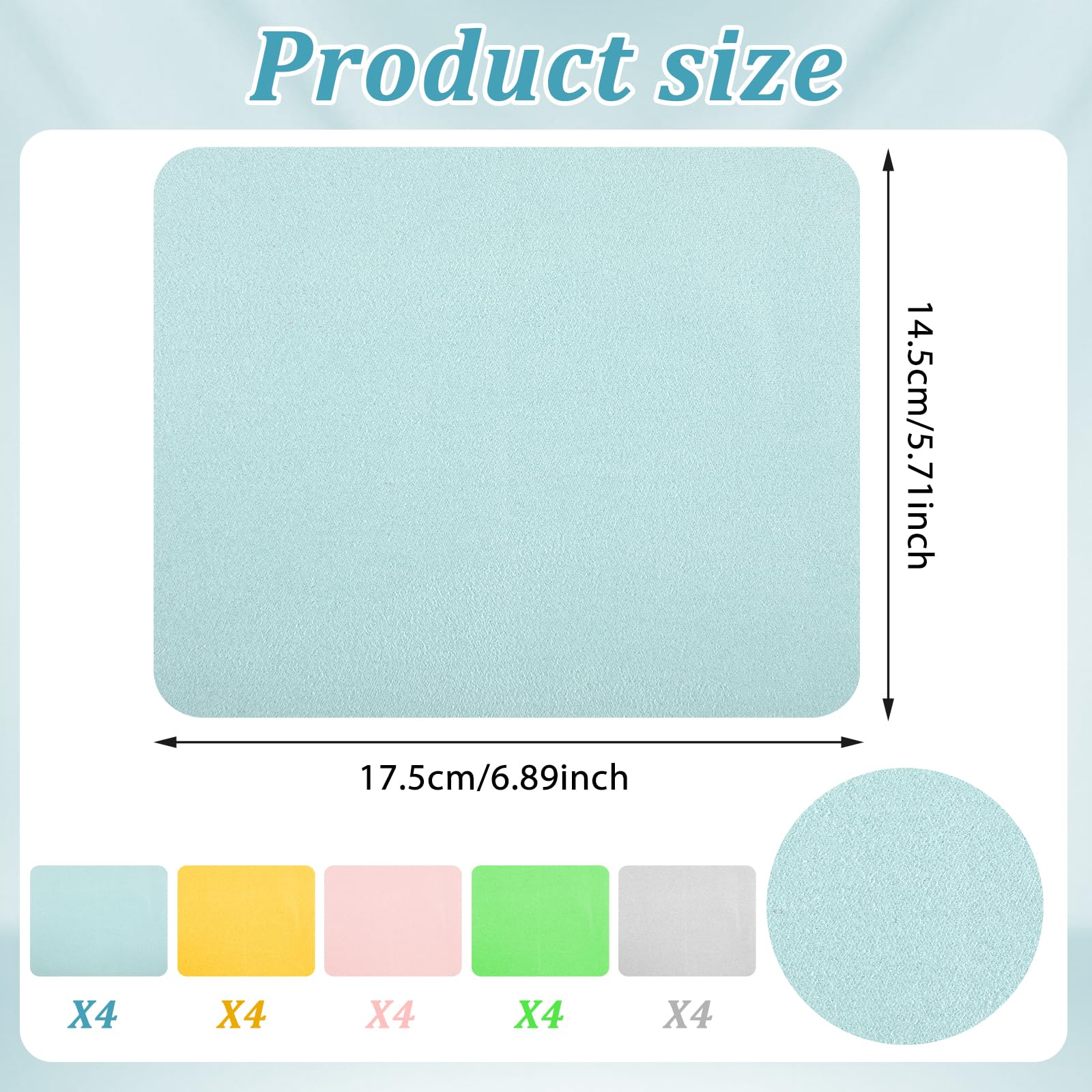 Green YBEATY microfiber eyeglass cleaning cloth