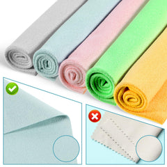 Orange YBEATY microfiber eyeglass cleaning cloth