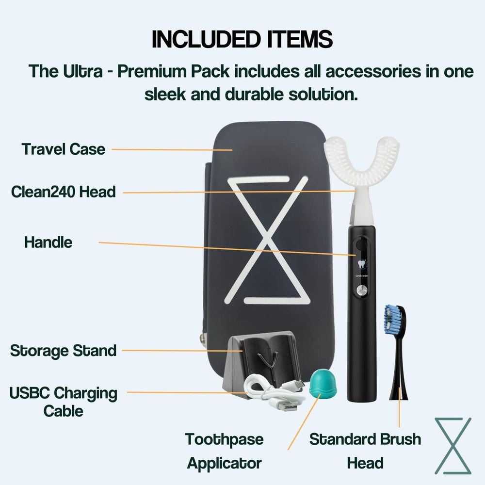 Toothpaste applicator included in the kit