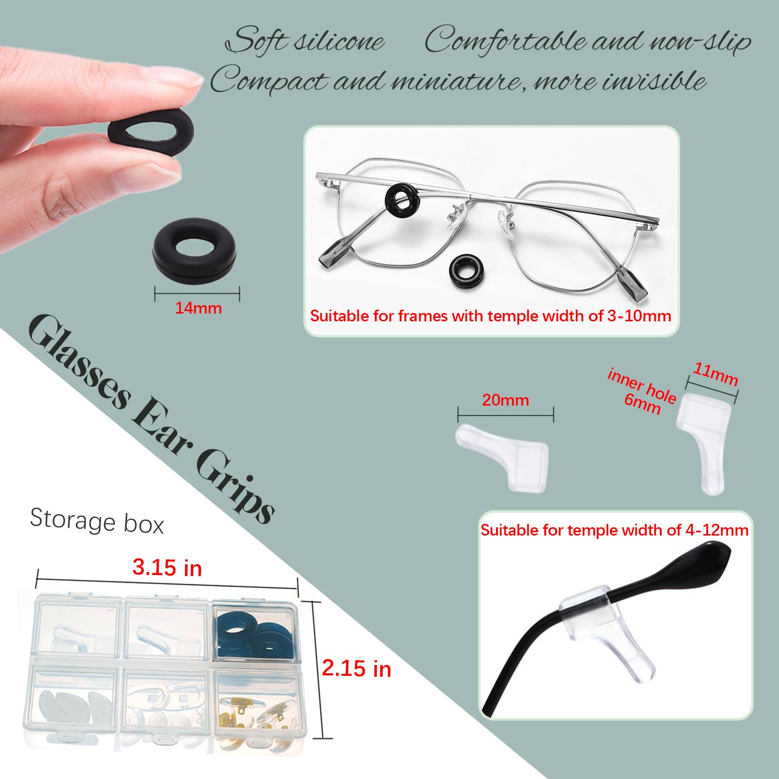 Storage case for eyeglass repair tools