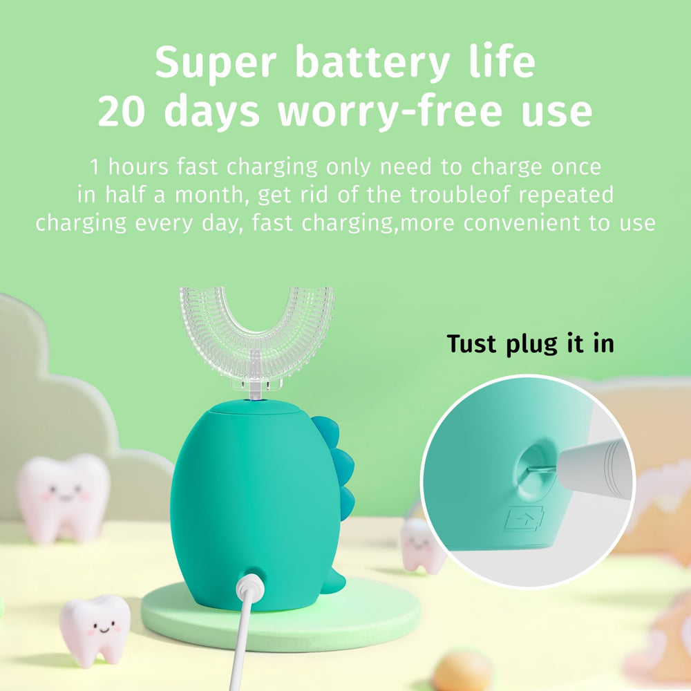 6 ultrasonic cleaning modes indicator on toothbrush