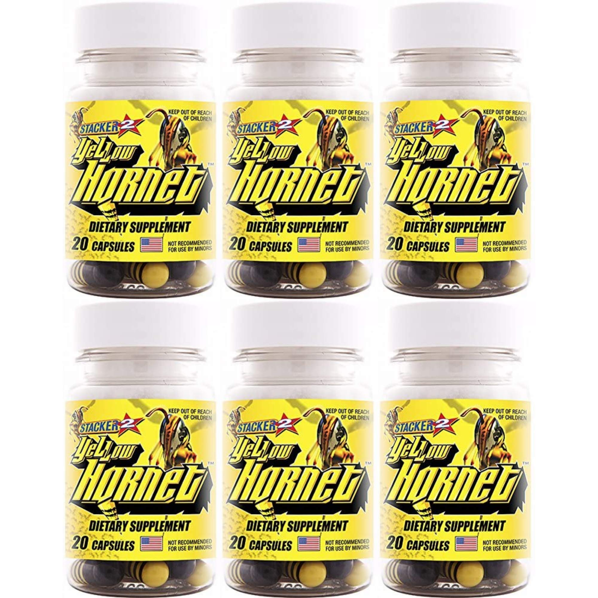 Yellow Hornet Herbal Dietary Supplement bottle with label