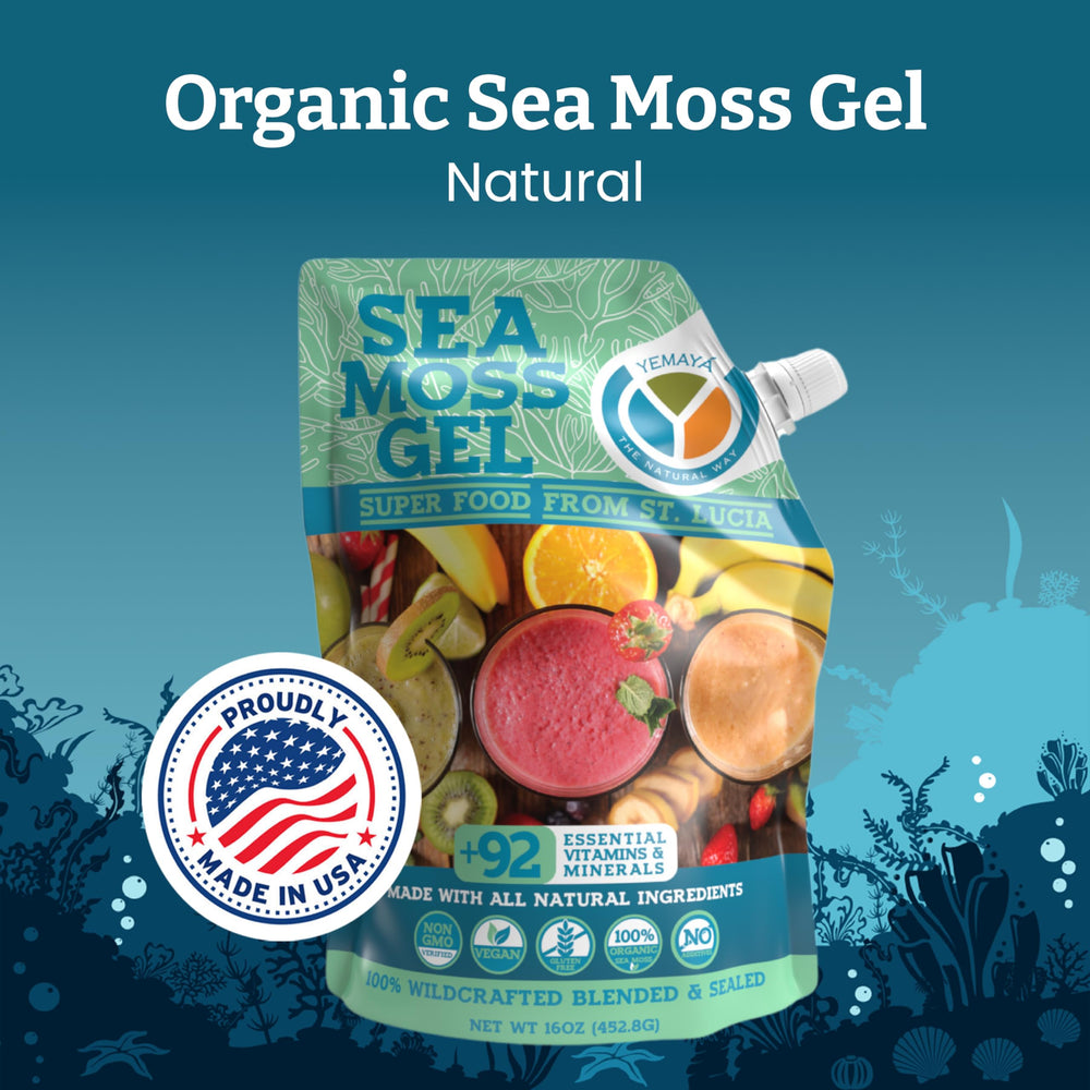 Fruit-infused sea moss gel close-up