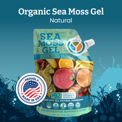 Fruit-infused sea moss gel close-up