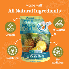 Wildcrafted sea moss gel from St. Lucia used in Yemaya product