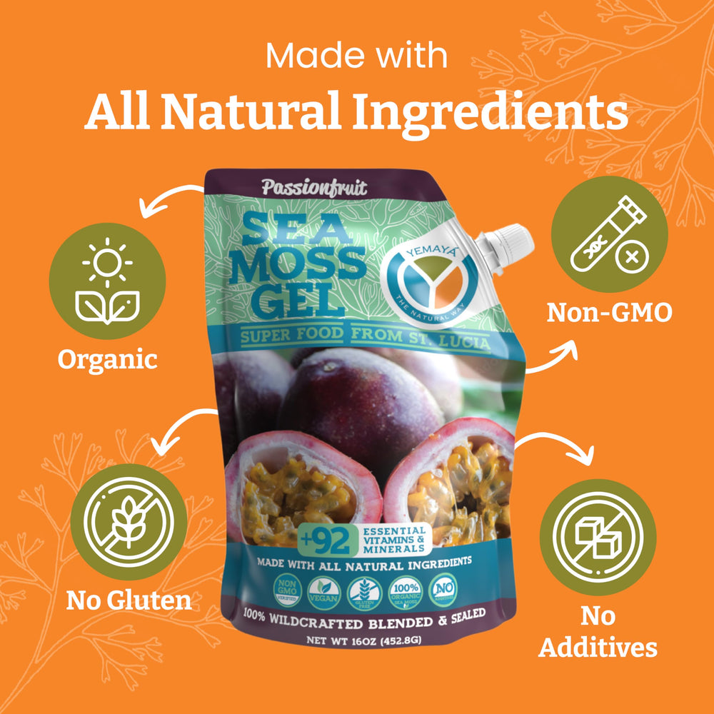 Wildcrafted sea moss harvested in protected waters (St Lucia)