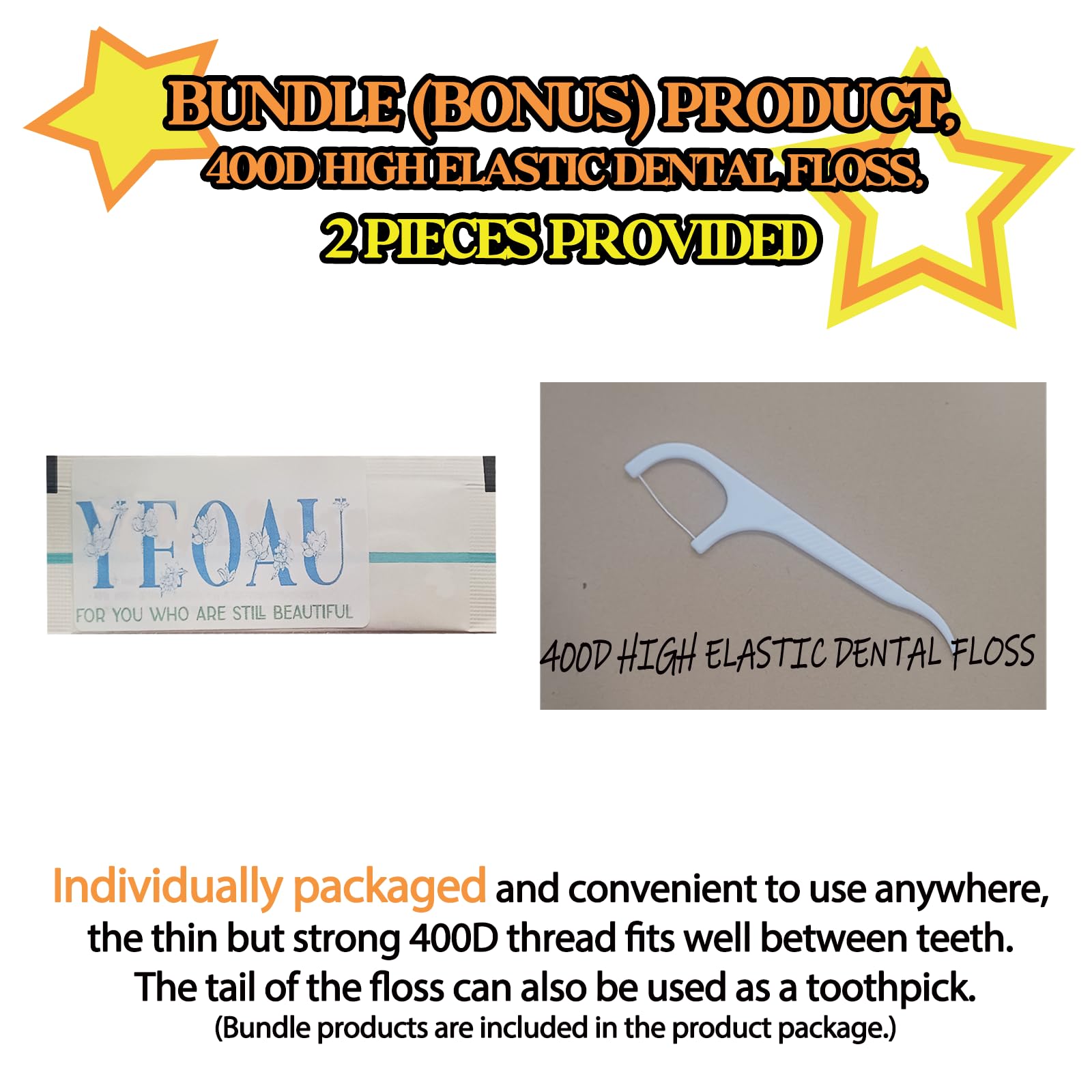 50g portable toothpaste included in YEOAU oral care set