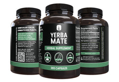Close-up of Yerba Mate capsules illustrating a single-ingredient formula