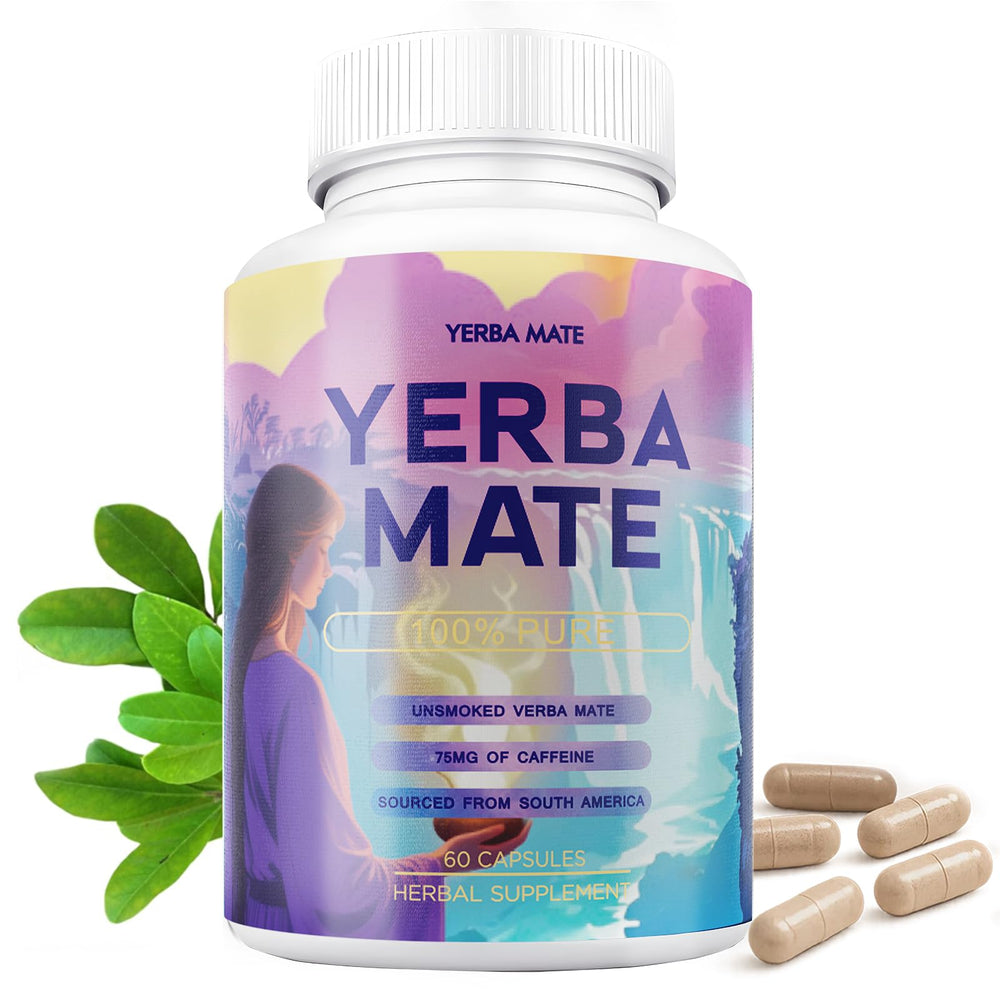 Yerba Mate Capsules 75mg packaging