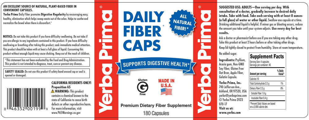 A mix of soluble and insoluble dietary fiber types