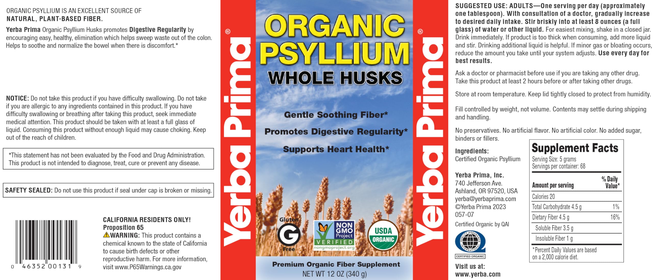 Supports regularity and colon health