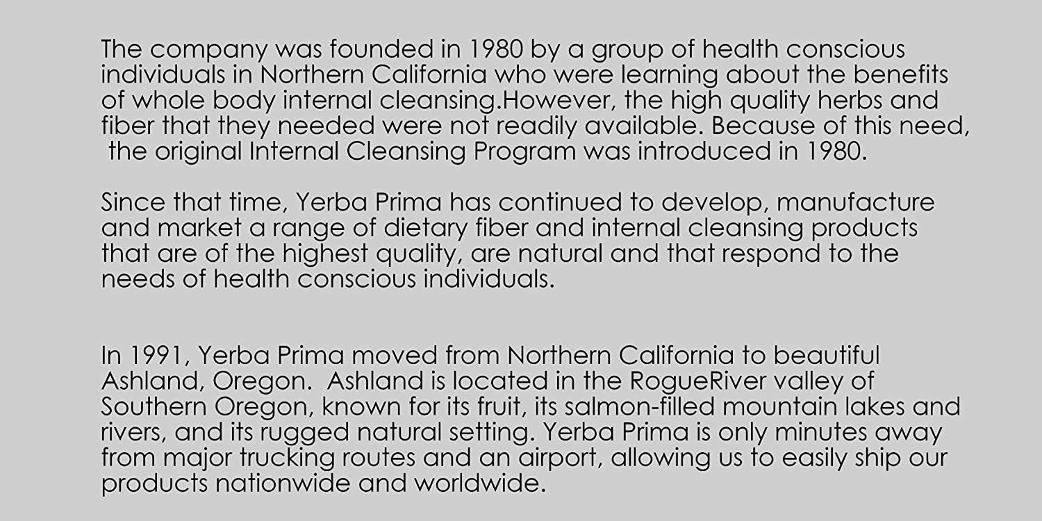 Made in the USA Yerba Prima psyllium husk packs