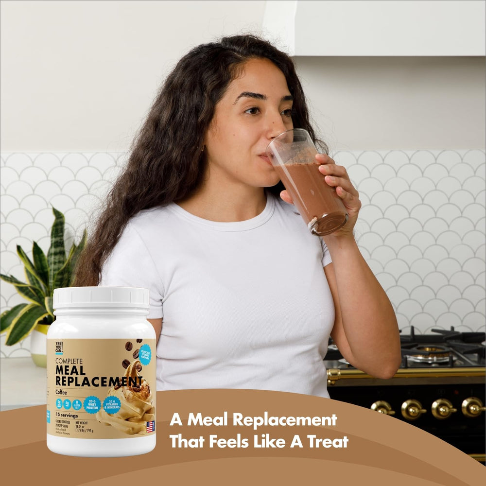 Yes You Can! 15 servings label emphasizes value and convenience.