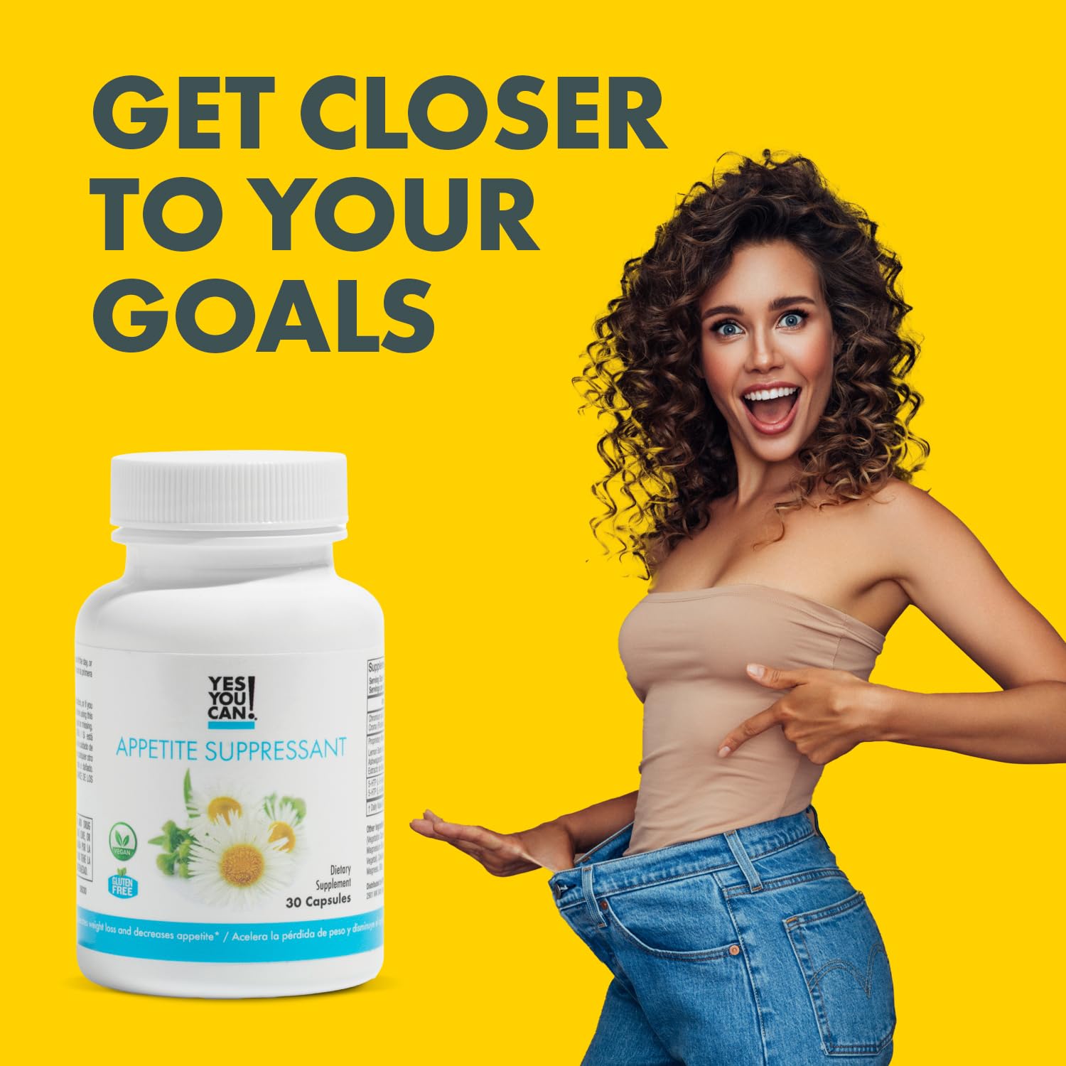 Yes You Can natural ingredients lemon balm chamomile, displayed as calming wellness elements