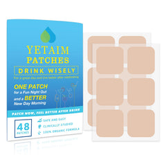 YETAIM Recovery Patches 48-pack packaging