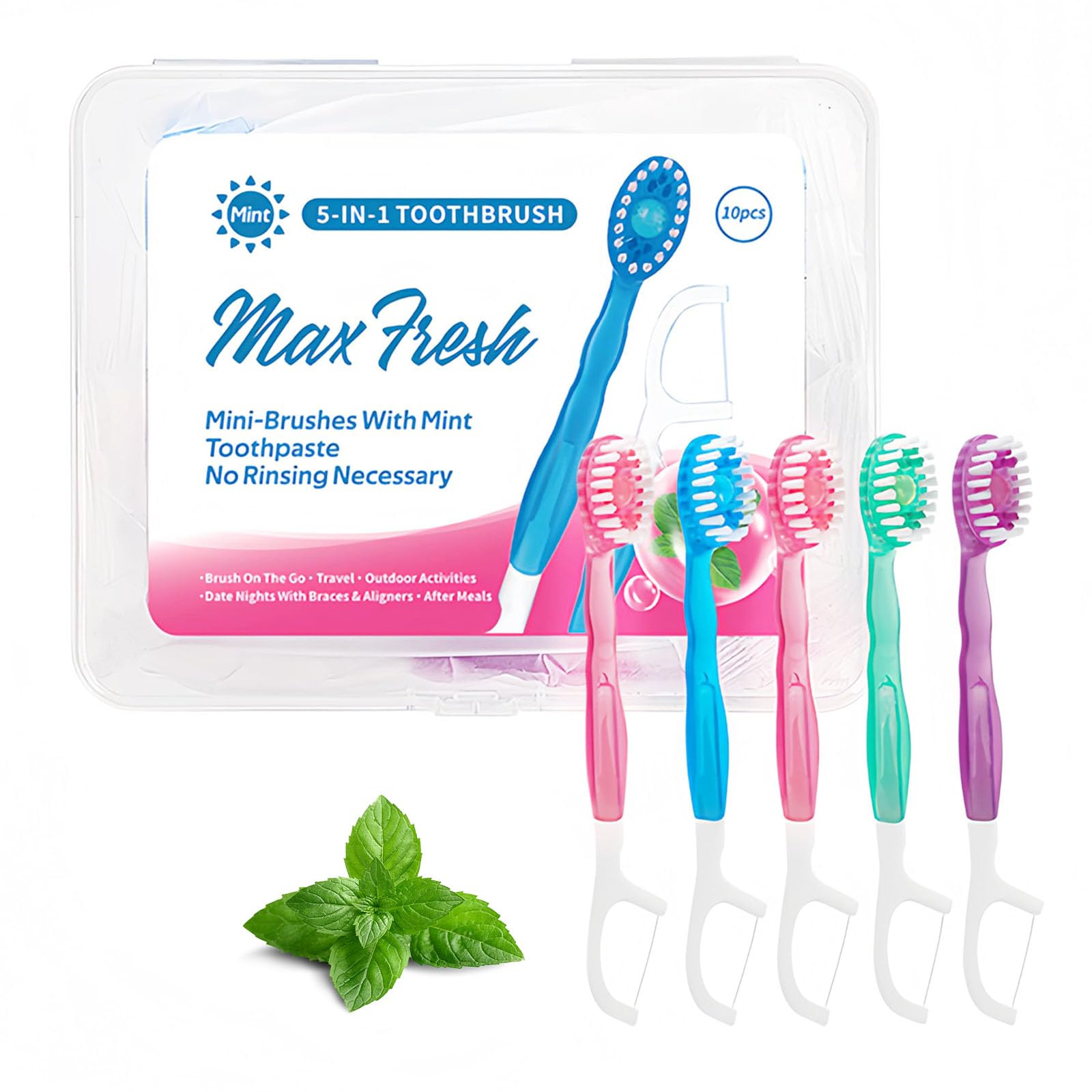 YIBLBOX 5-in-1 mini toothbrush packaging and travel case
