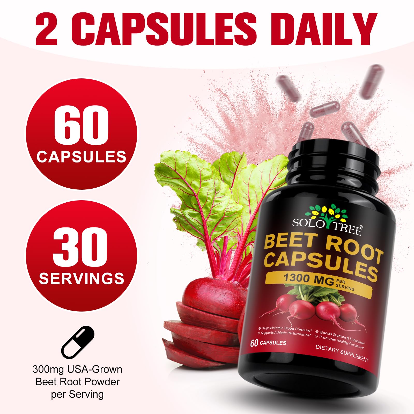 Product label emphasizing vegan and non-GMO formulation