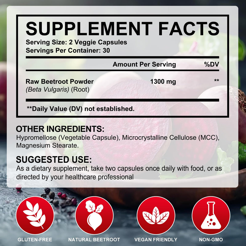 YIEEGCM Beet Root Capsules in a wellness routine setup for endurance support