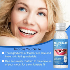 Close up of 30ml denture repair beads
