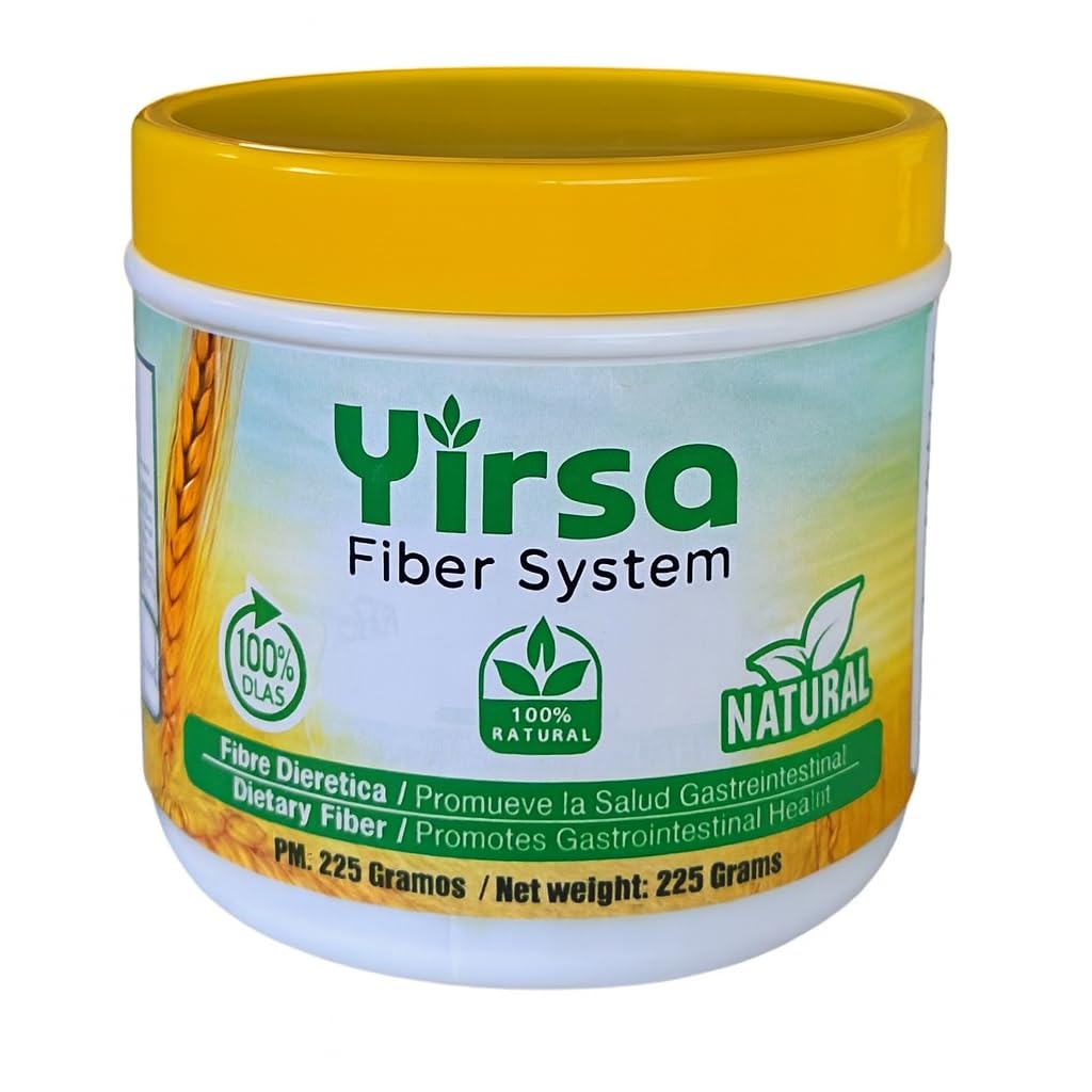Bottle of Yirsa Fiber System Natural on a clean surface