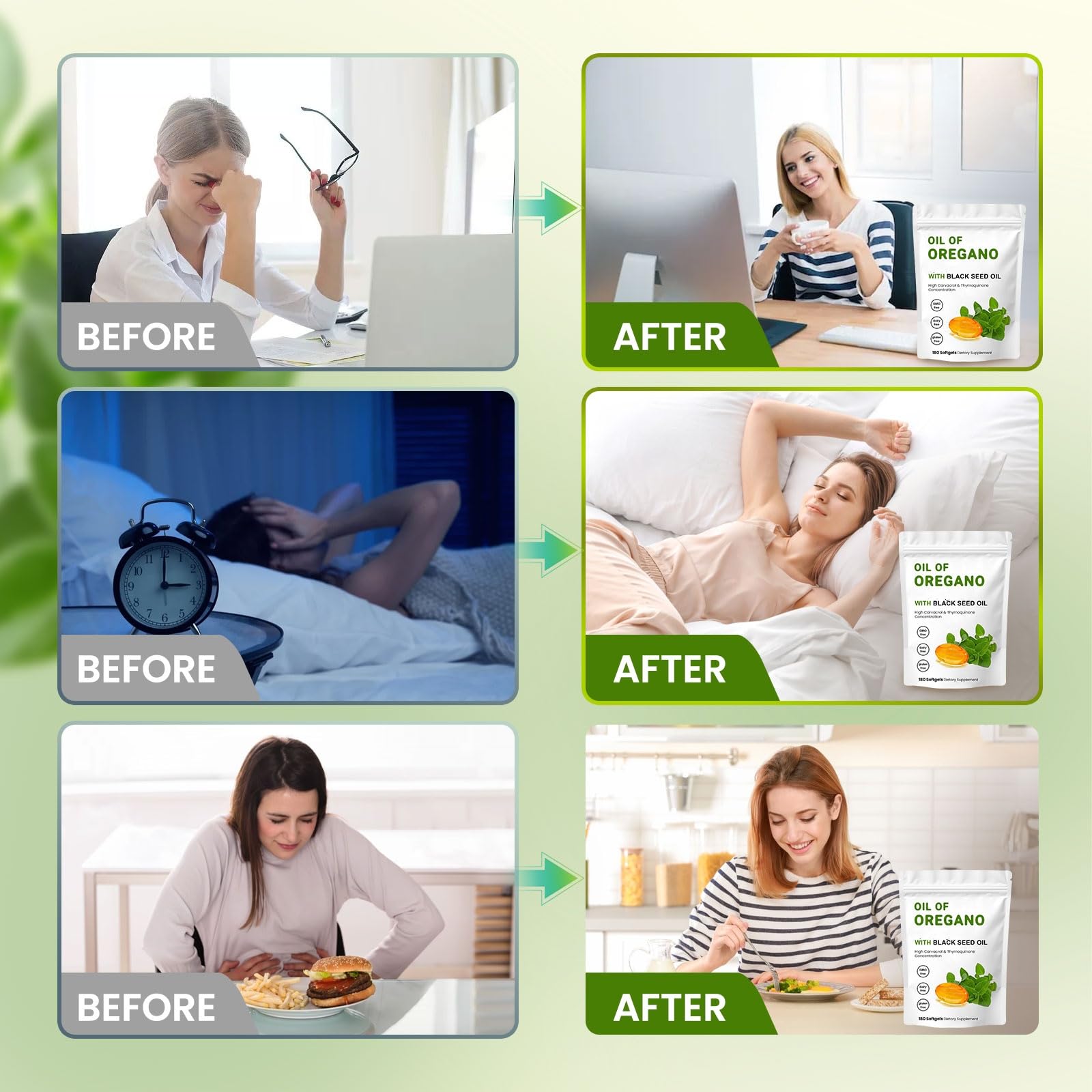 Packaging box showing 2 pack Oil of Oregano softgels