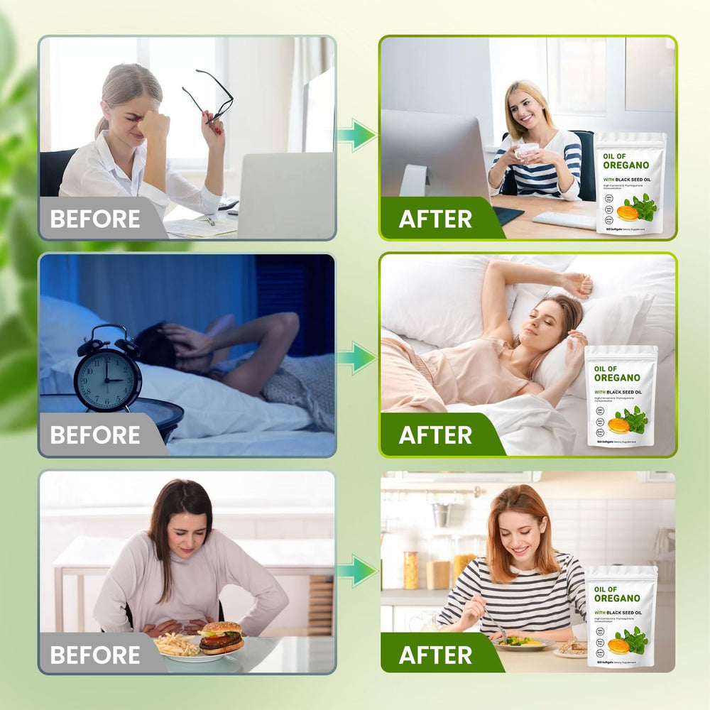 Packaging box showing 2 pack Oil of Oregano softgels