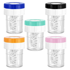 Packaging showing YKuzLx 5-pack contact lens case cleaner